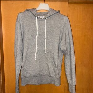 Gustin USA-Made Cotton Hoodie – Light Gray, Size Small
